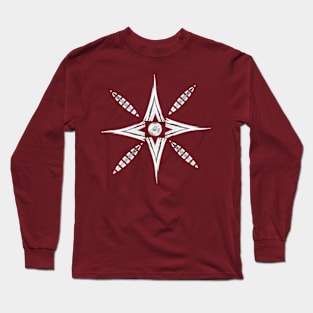 nice. white star art design Long Sleeve T-Shirt